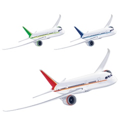 Airplane isolated on white background vector image