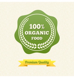 Organic Food Label vector image