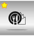Diet black icon button logo symbol Diet black icon button logo symbol vector image