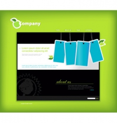 Website template ecology vector image