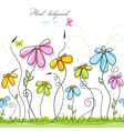 Colorful summer background vector image