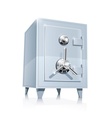 Close metallic safe vector image