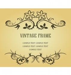 Vintage frame vector image
