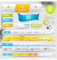 Web Elements Buttons and Labels vector image