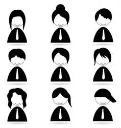 Human icons vector image