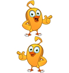 Cartoon Chick Pointing vector image