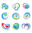 Icons and symbols vector image