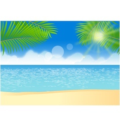 Tropical beach vector image
