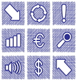 Set of web icons vector image