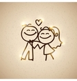 Wedding couple vector image
