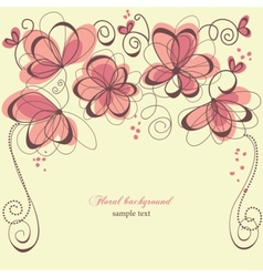 Romantic invitation vector image