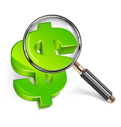 Magnifying glass vector image