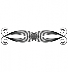 Ornate scroll vector image