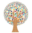 Isolated Diversity Tree hands vector image