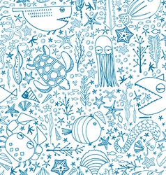 Underwater Pattern Underwater Pattern vector image