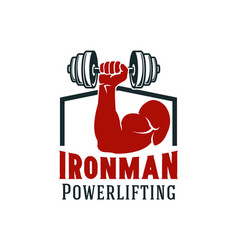 Gym and fitness sport club symbol design Gym and fitness sport club symbol design vector image