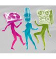 Equipment heads vector image