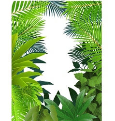 Tropical forest background vector image