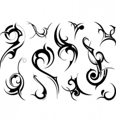 Tattoo elements vector image