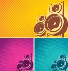 Loudspeakers vector image