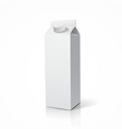 Milk package template design vector image