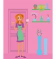 Housewife vector image