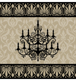 Vintage chandelier vector image