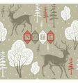 Vintage Christmas Noel Background vector image