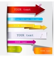 Colorful bookmarks for speech vector image