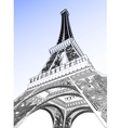 Eiffel tower vector image
