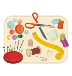 Sewing set vector image