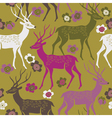 Deer forest background vector image