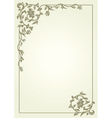 Vintage frame vector image