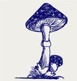Mushroom vector image