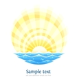 Landscape with sea vector image