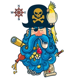 Pirate Portrait vector image