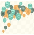 Retro Pattern Balloons vector image