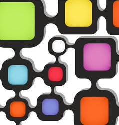 Color boxes Template for a text Color boxes Template for a text vector image