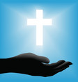 Religious cross vector image