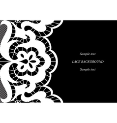 Embroidered lace design Royalty Free Vector Image