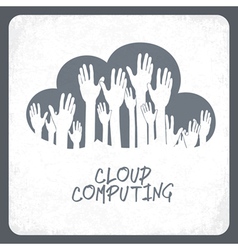 Cloud computing concept vector image