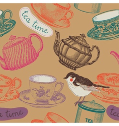 Tea time vector image