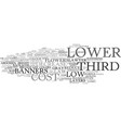 Lower word cloud concept Lower word cloud concept vector image