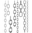 Set of chains vector image
