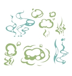 Cartoon aroma smells stench water vapor steam vector image