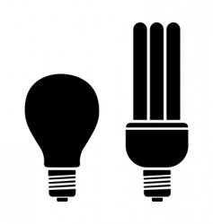 Bulb and CFL vector image