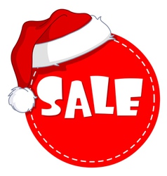 Christmas sale tag vector image