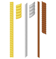 Set of rope vector image