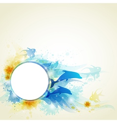 Sea abstract vector image