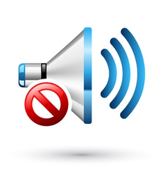 Speaker off vector image